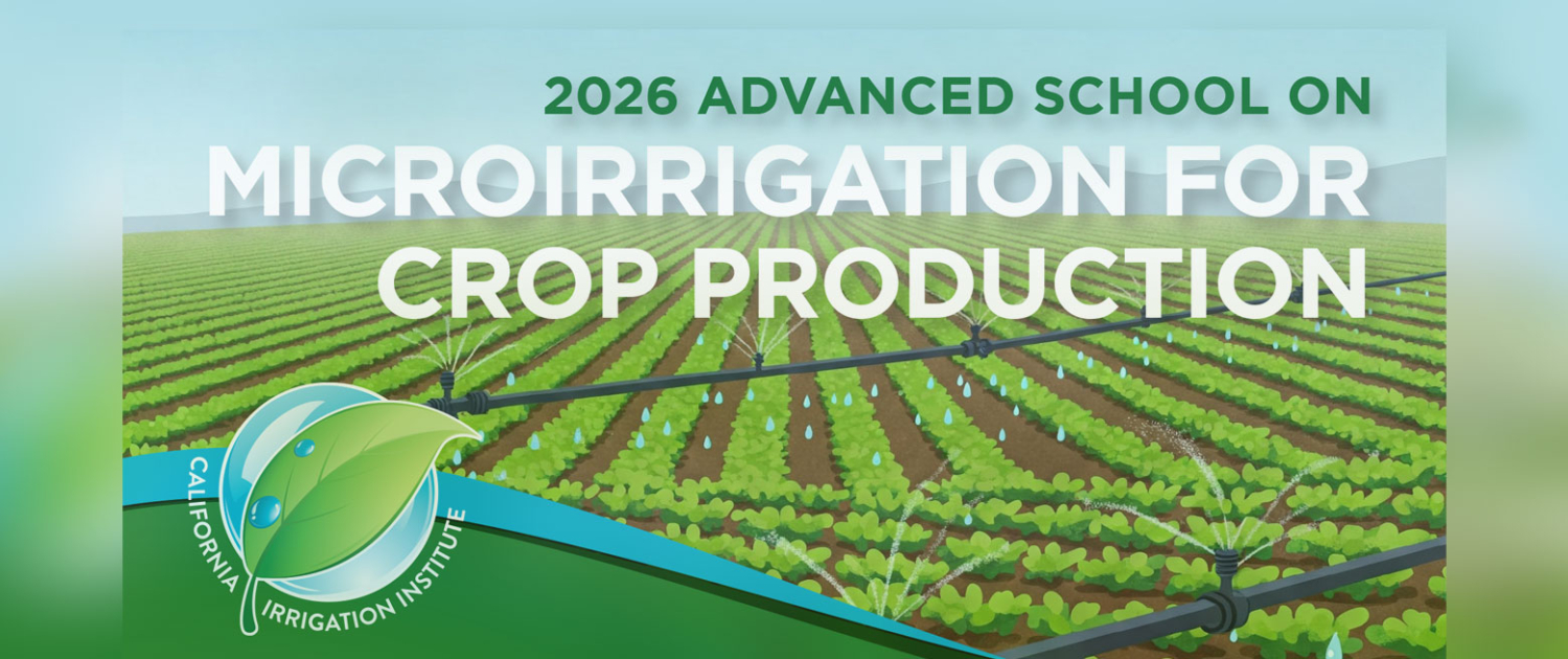 Participation in the 2026 Advanced School on Microirrigation for Crop Production
